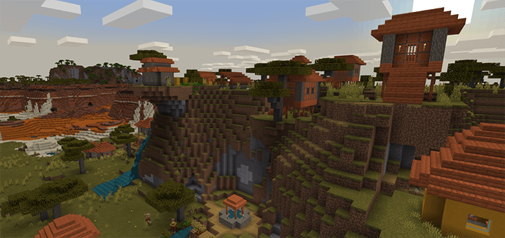 3 Villages And A Large Variety Of Biomes Seed Minecraft Pe Seeds