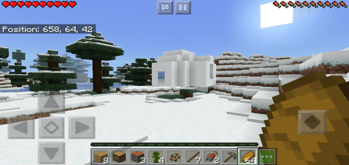 Ice Spikes and Igloo at Spawn Seed
