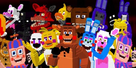 Five Nights at Freddy's 2 addon for MCPE // Full Addon Review